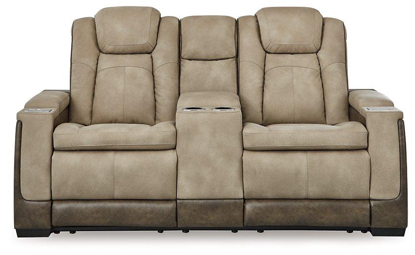Next-Gen DuraPella Power Reclining Loveseat with Console - Holmwood's Furniture & Design Center (Somersworth, NH)