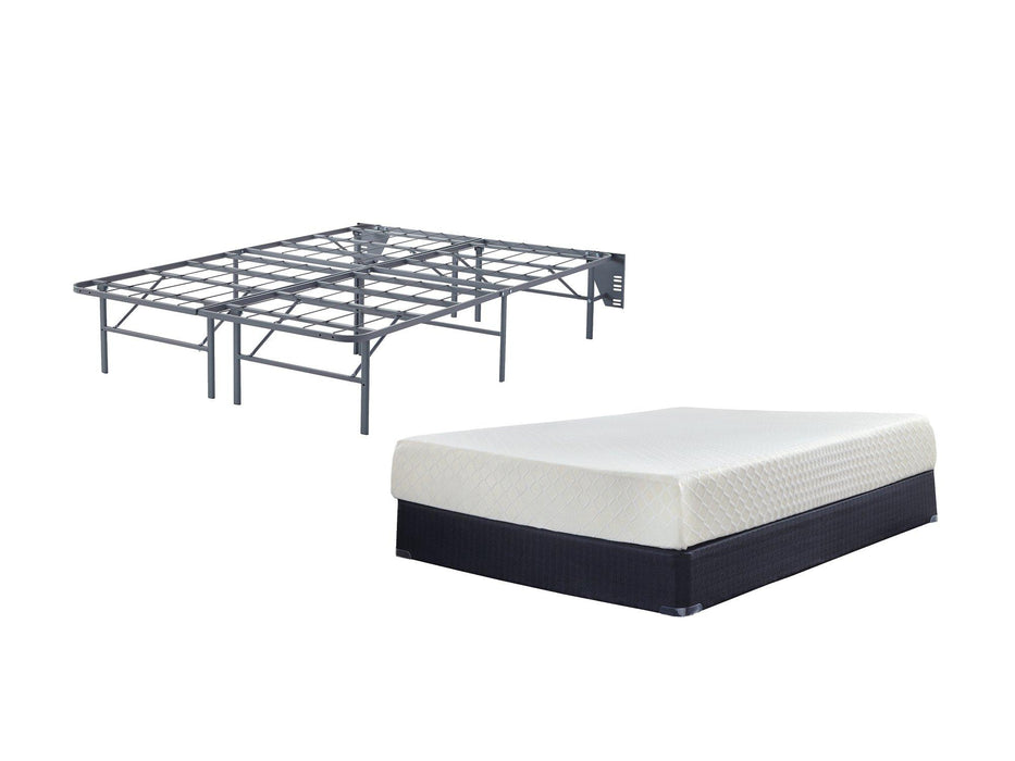 10 Inch Chime Memory Foam Mattress Set - Holmwood's Furniture & Design Center (Somersworth, NH)