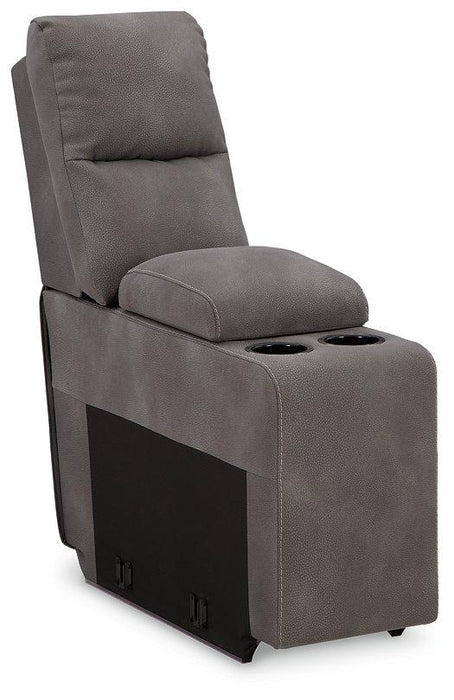 Next-Gen DuraPella Power Reclining Sectional Loveseat with Console - Holmwood's Furniture & Design Center (Somersworth, NH)