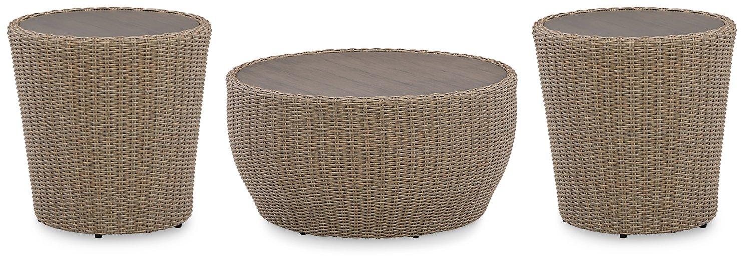 Danson Outdoor Occasional Table Set - Holmwood's Furniture & Design Center (Somersworth, NH)