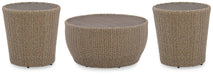 Danson Outdoor Occasional Table Set - Holmwood's Furniture & Design Center (Somersworth, NH)