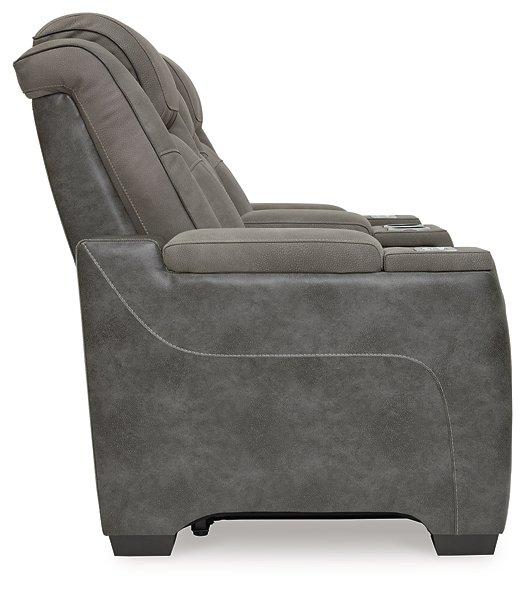 Next-Gen DuraPella Power Reclining Loveseat with Console - Holmwood's Furniture & Design Center (Somersworth, NH)