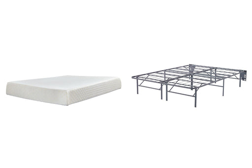 10 Inch Chime Memory Foam Mattress Set - Holmwood's Furniture & Design Center (Somersworth, NH)