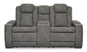 Next-Gen DuraPella Power Reclining Loveseat with Console - Holmwood's Furniture & Design Center (Somersworth, NH)