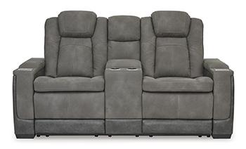 Next-Gen DuraPella Power Reclining Loveseat with Console - Holmwood's Furniture & Design Center (Somersworth, NH)
