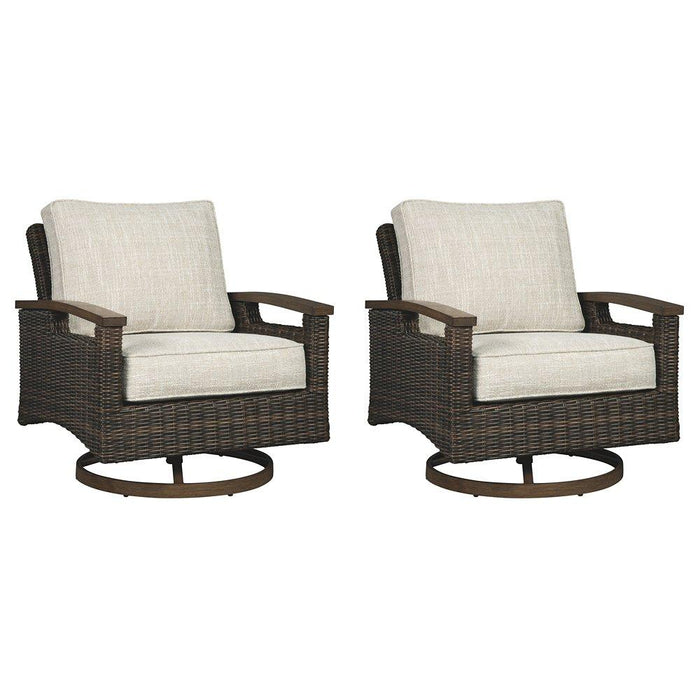 Paradise Trail Outdoor Sofa, Lounge Chairs and Fire Pit Table - Holmwood's Furniture & Design Center (Somersworth, NH)