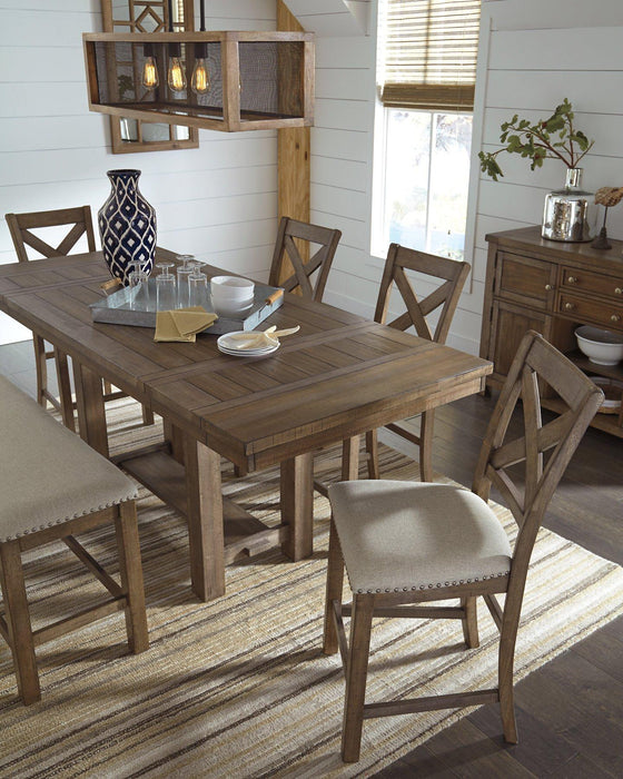 Moriville Counter Height Dining Set - Holmwood's Furniture & Design Center (Somersworth, NH)