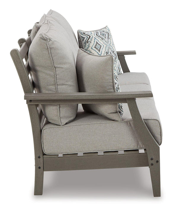 Visola Outdoor Sofa and Loveseat Set - Holmwood's Furniture & Design Center (Somersworth, NH)