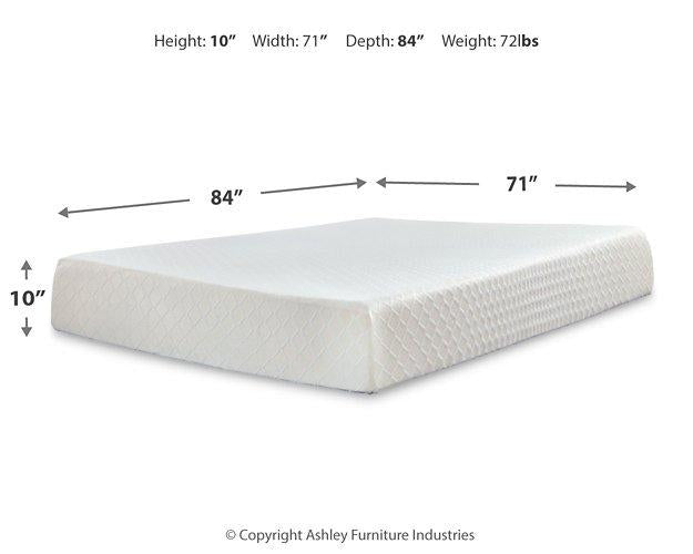 10 Inch Chime Memory Foam Mattress Set - Holmwood's Furniture & Design Center (Somersworth, NH)