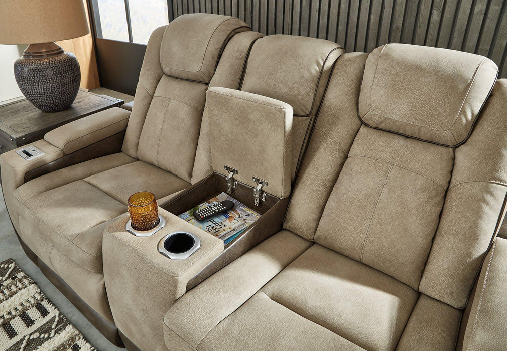 Next-Gen DuraPella Power Reclining Loveseat with Console - Holmwood's Furniture & Design Center (Somersworth, NH)