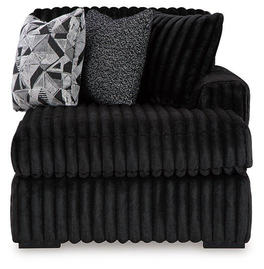 Midnight-Madness Sectional Sofa with Chaise - Holmwood's Furniture & Design Center (Somersworth, NH)