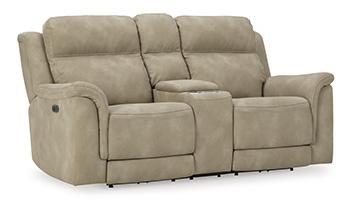 Next-Gen DuraPella Power Reclining Loveseat with Console - Holmwood's Furniture & Design Center (Somersworth, NH)