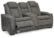 Next-Gen DuraPella Power Reclining Loveseat with Console - Holmwood's Furniture & Design Center (Somersworth, NH)