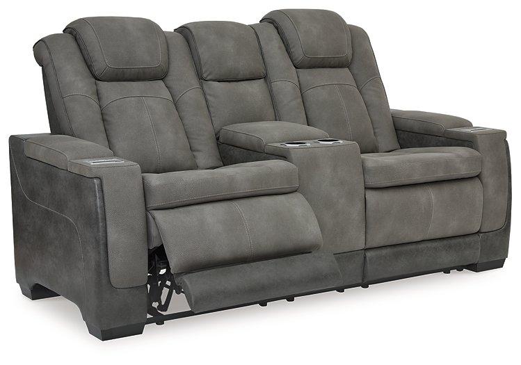 Next-Gen DuraPella Power Reclining Loveseat with Console - Holmwood's Furniture & Design Center (Somersworth, NH)