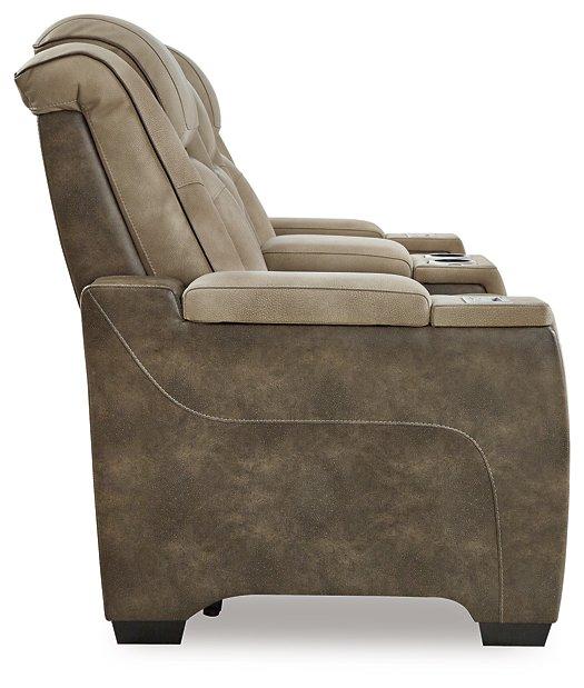 Next-Gen DuraPella Power Reclining Loveseat with Console - Holmwood's Furniture & Design Center (Somersworth, NH)