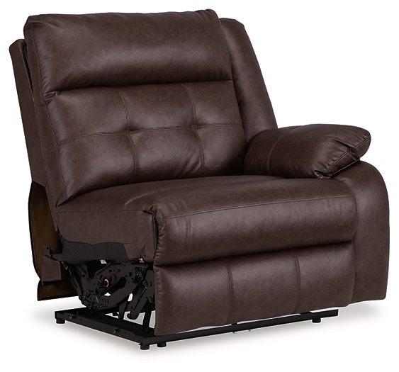 Punch Up Power Reclining Sectional Loveseat with Console - Holmwood's Furniture & Design Center (Somersworth, NH)