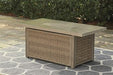 Beachcroft Beachcroft Fire Pit Table with Four Nuvella Swivel Lounge Chairs - Holmwood's Furniture & Design Center (Somersworth, NH)