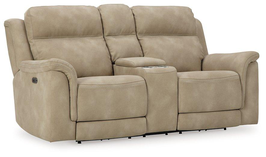 Next-Gen DuraPella Power Reclining Loveseat with Console - Holmwood's Furniture & Design Center (Somersworth, NH)