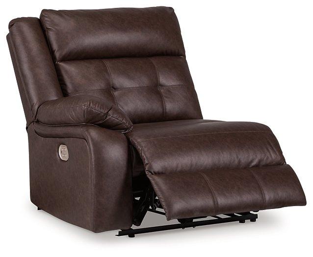Punch Up Power Reclining Sectional Loveseat with Console - Holmwood's Furniture & Design Center (Somersworth, NH)