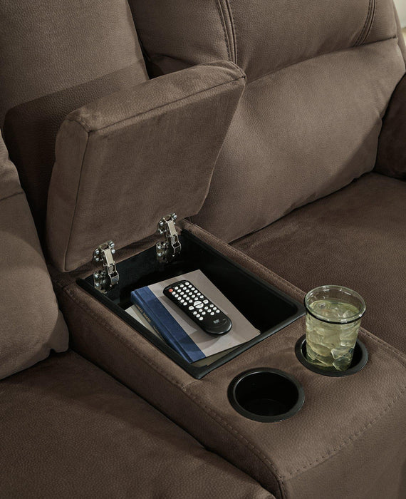 Next-Gen Gaucho Reclining Loveseat with Console - Holmwood's Furniture & Design Center (Somersworth, NH)