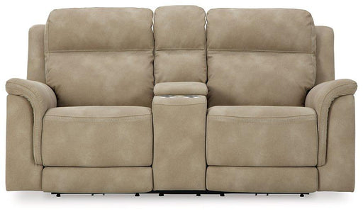 Next-Gen DuraPella Power Reclining Loveseat with Console - Holmwood's Furniture & Design Center (Somersworth, NH)