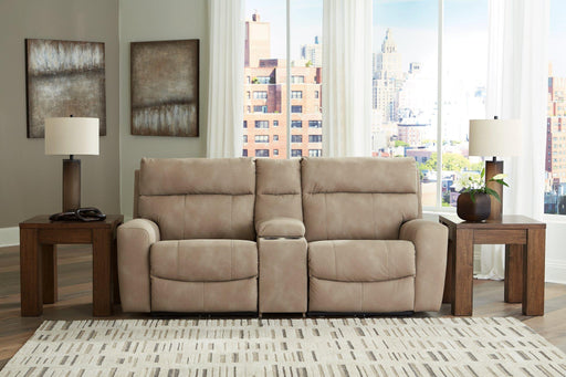 Next-Gen DuraPella Power Reclining Sectional Loveseat with Console - Holmwood's Furniture & Design Center (Somersworth, NH)