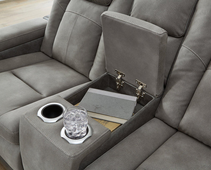 Next-Gen DuraPella Power Reclining Loveseat with Console - Holmwood's Furniture & Design Center (Somersworth, NH)