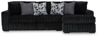 Midnight-Madness Sectional Sofa with Chaise - Holmwood's Furniture & Design Center (Somersworth, NH)