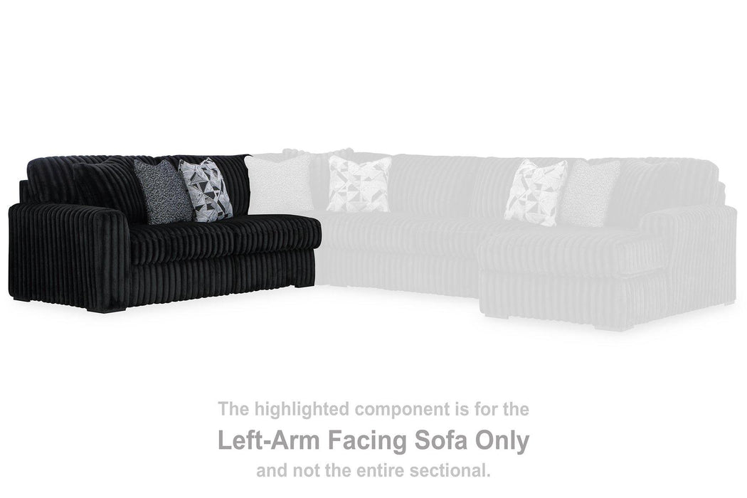Midnight-Madness Sectional Sofa with Chaise - Holmwood's Furniture & Design Center (Somersworth, NH)