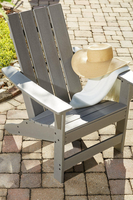 Visola Outdoor Adirondack Chair Set with End Table - Holmwood's Furniture & Design Center (Somersworth, NH)
