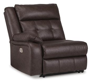 Punch Up Power Reclining Sectional Loveseat with Console - Holmwood's Furniture & Design Center (Somersworth, NH)