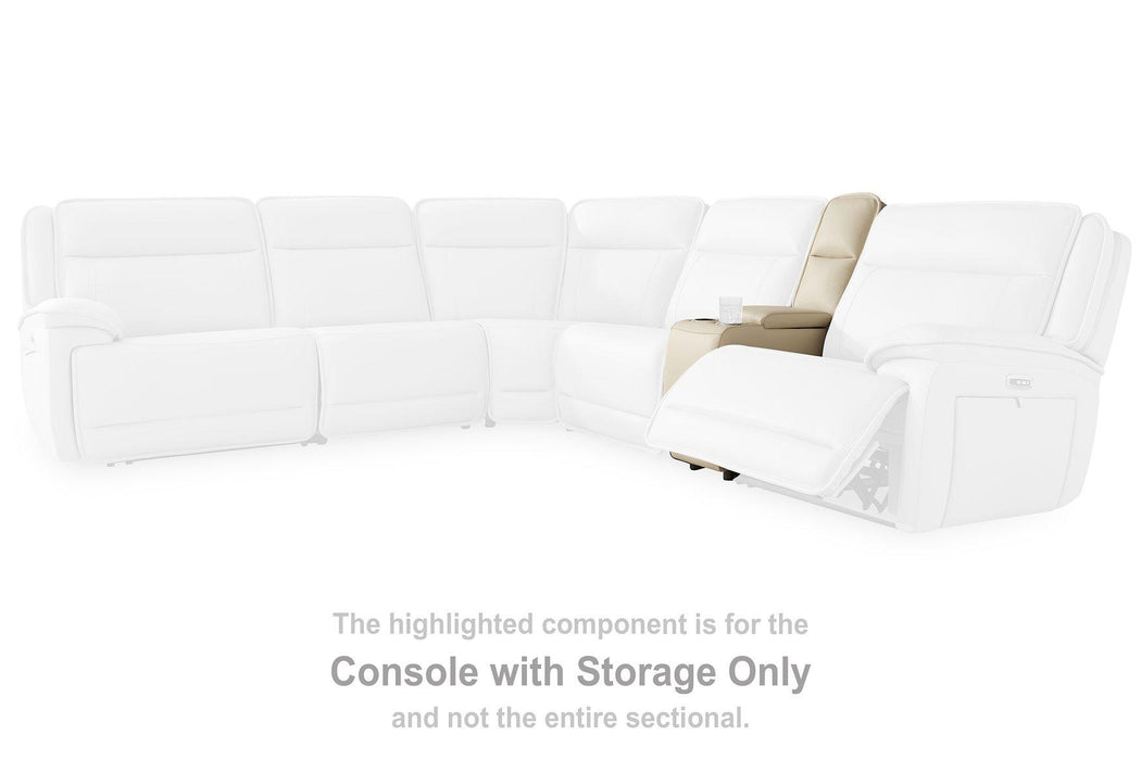 Double Deal Reclining Sectional with Console - Holmwood's Furniture & Design Center (Somersworth, NH)