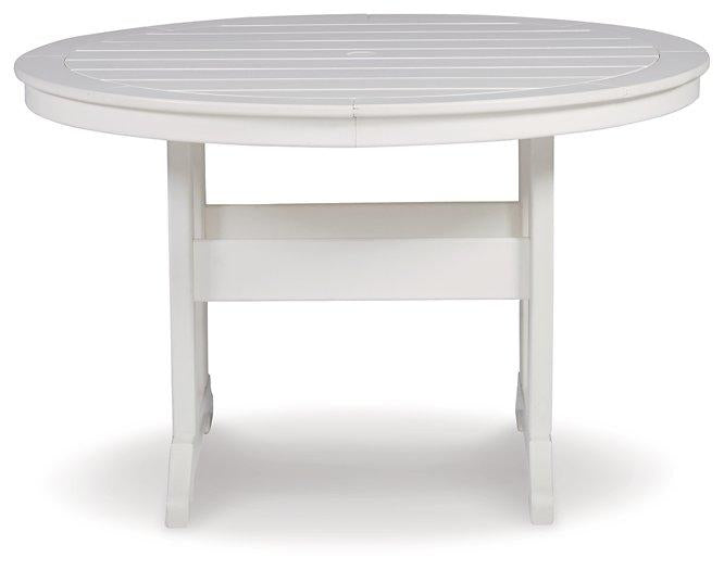 Crescent Luxe Outdoor Dining Table - Holmwood's Furniture & Design Center (Somersworth, NH)