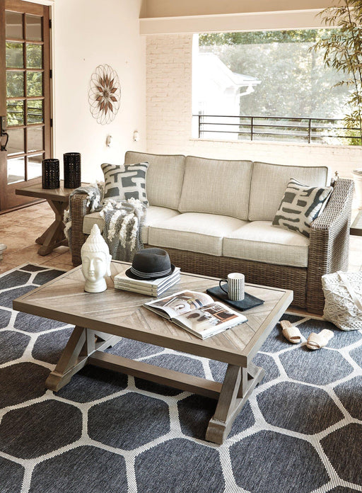 Beachcroft Beachcroft Nuvella Sofa with Coffee and End Table - Holmwood's Furniture & Design Center (Somersworth, NH)