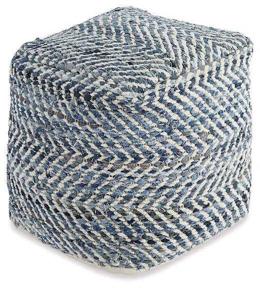 Chevron Pouf - Holmwood's Furniture & Design Center (Somersworth, NH)