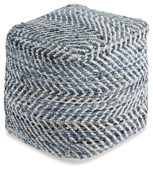 Chevron Pouf - Holmwood's Furniture & Design Center (Somersworth, NH)