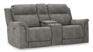 Next-Gen DuraPella Power Reclining Loveseat with Console - Holmwood's Furniture & Design Center (Somersworth, NH)