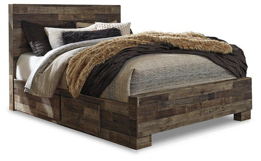 Derekson Bed with 2 Side Storage - Holmwood's Furniture & Design Center (Somersworth, NH)