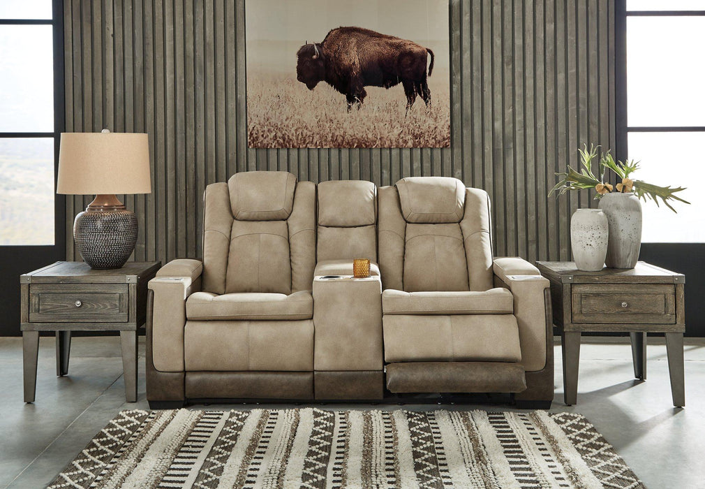 Next-Gen DuraPella Power Reclining Loveseat with Console - Holmwood's Furniture & Design Center (Somersworth, NH)