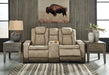 Next-Gen DuraPella Power Reclining Loveseat with Console - Holmwood's Furniture & Design Center (Somersworth, NH)