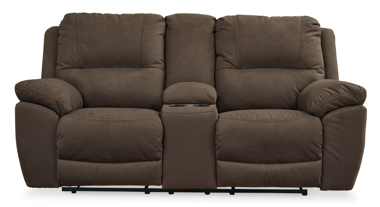 Next-Gen Gaucho Reclining Loveseat with Console - Holmwood's Furniture & Design Center (Somersworth, NH)