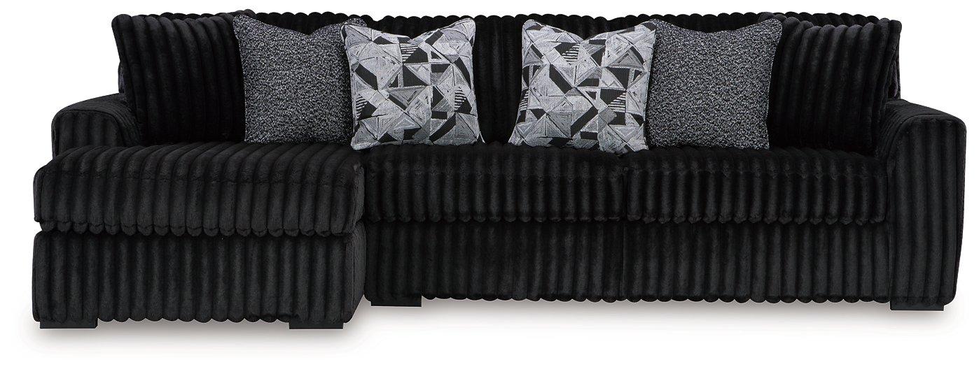 Midnight-Madness Sectional Sofa with Chaise - Holmwood's Furniture & Design Center (Somersworth, NH)
