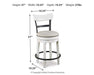 Valebeck Counter Height Bar Stool - Holmwood's Furniture & Design Center (Somersworth, NH)