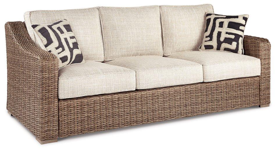 Beachcroft Beachcroft Nuvella Sofa with Coffee and End Table - Holmwood's Furniture & Design Center (Somersworth, NH)