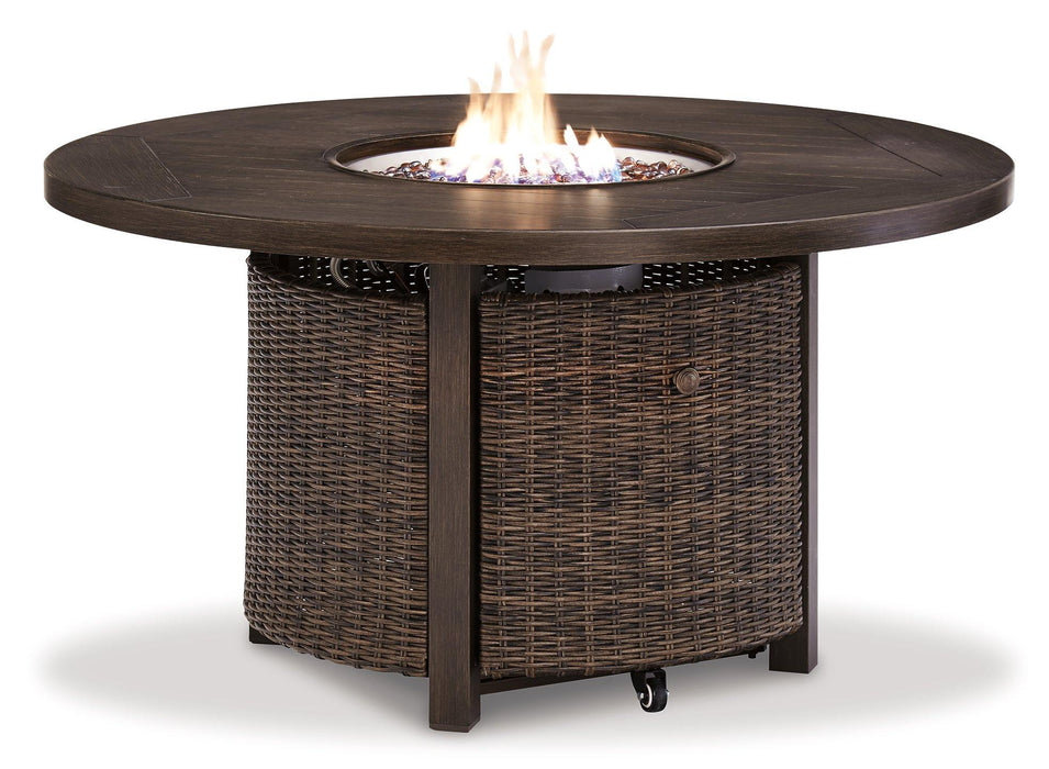 Paradise Trail Outdoor Loveseat, Lounge Chairs and Fire Pit Table - Holmwood's Furniture & Design Center (Somersworth, NH)