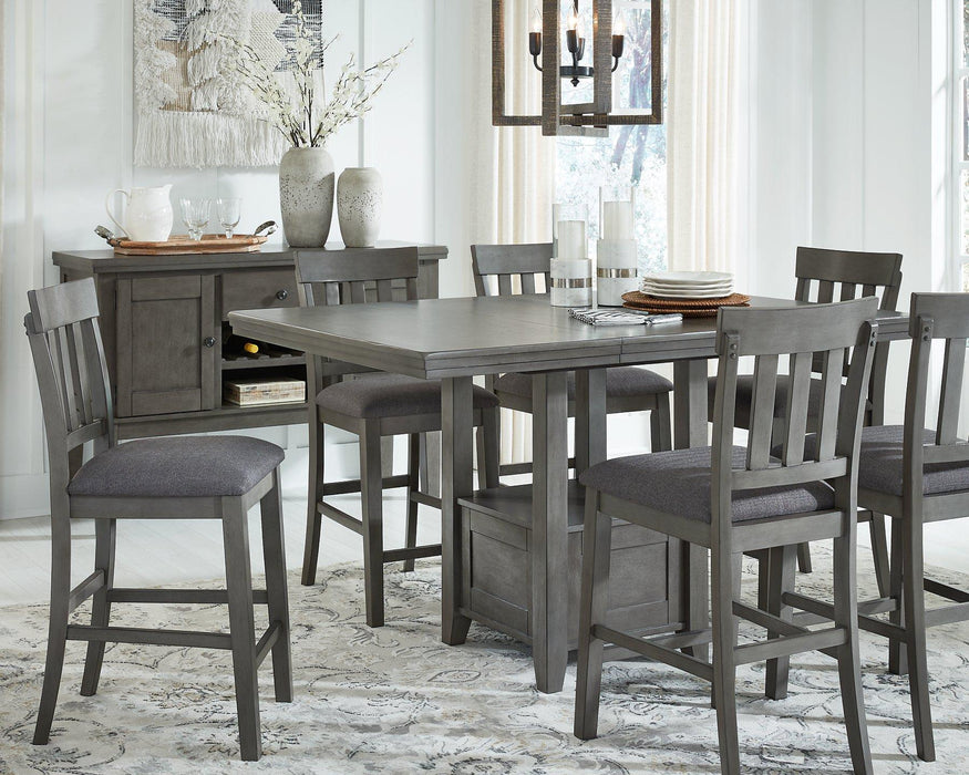 Hallanden Counter Height Dining Room Set - Holmwood's Furniture & Design Center (Somersworth, NH)
