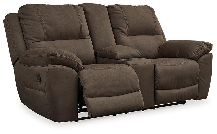 Next-Gen Gaucho Reclining Loveseat with Console - Holmwood's Furniture & Design Center (Somersworth, NH)