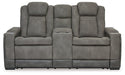 Next-Gen DuraPella Power Reclining Loveseat with Console - Holmwood's Furniture & Design Center (Somersworth, NH)