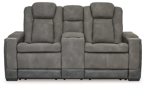 Next-Gen DuraPella Power Reclining Loveseat with Console - Holmwood's Furniture & Design Center (Somersworth, NH)