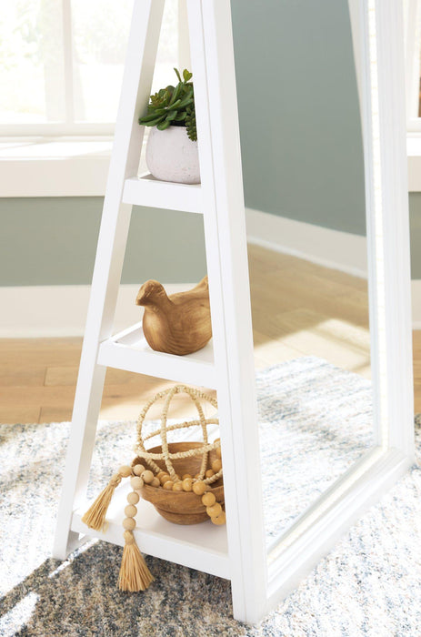Evesen Floor Standing Mirror/Storage - Holmwood's Furniture & Design Center (Somersworth, NH)